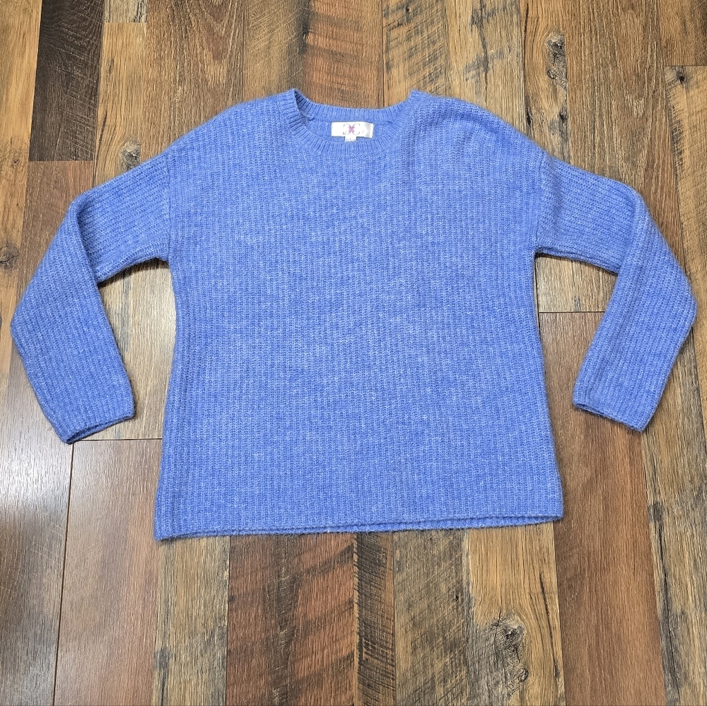 Chloe + Cyrus Girls Periwinkle Soft Sweater